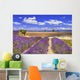 Violet Rows Blooming Lavender Wall Decal
