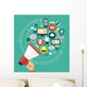 Digital Marketing Concept Wall Decal