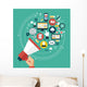 Digital Marketing Concept Wall Decal