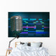 Retro Microphone over Recording Wall Decal