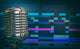 Retro Microphone over Recording Wall Decal