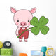 Cute Baby Pink Piggy Wall Decal