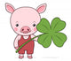 Cute Baby Pink Piggy Wall Decal