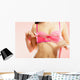 Woman Measuring Her Breasts Wall Decal