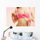 Woman Measuring Her Breasts Wall Decal