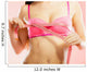 Woman Measuring Her Breasts Wall Decal