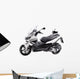 Scooter with Helmet Wall Decal