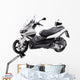 Scooter with Helmet Wall Decal