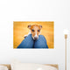 Dog Begging Lap Wall Decal