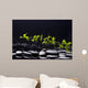 Branch Green Leaf Wet Wall Decal