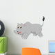 Cute Rhino Cartoon Wall Decal