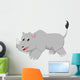 Cute Rhino Cartoon Wall Decal