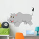 Cute Rhino Cartoon Wall Decal