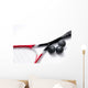Closeup Squash Racket White Wall Decal