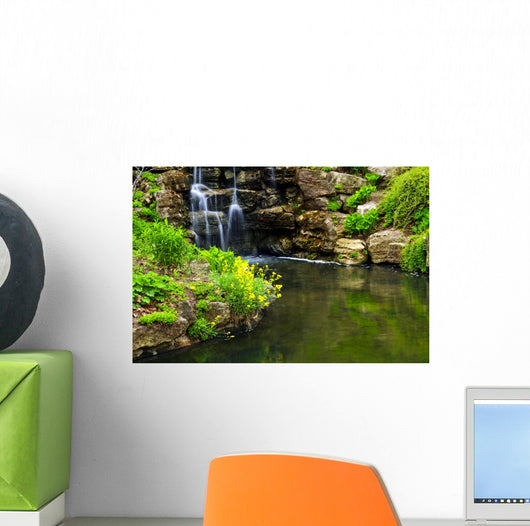 Cascading Waterfall and Pond Wall Decal