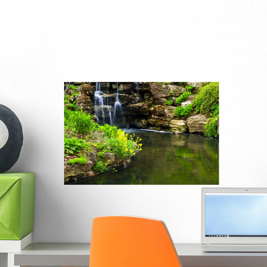 Cascading Waterfall and Pond Wall Decal