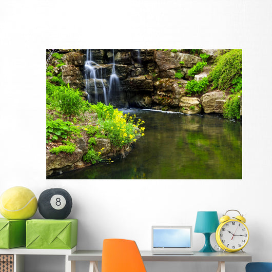 Cascading Waterfall and Pond Wall Decal