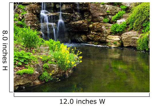 Cascading Waterfall and Pond Wall Decal