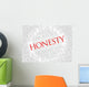 Honesty Word Cloud Wall Decal