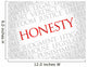 Honesty Word Cloud Wall Decal