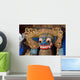 Traditional Stone Sculpture Temple Wall Decal