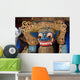 Traditional Stone Sculpture Temple Wall Decal