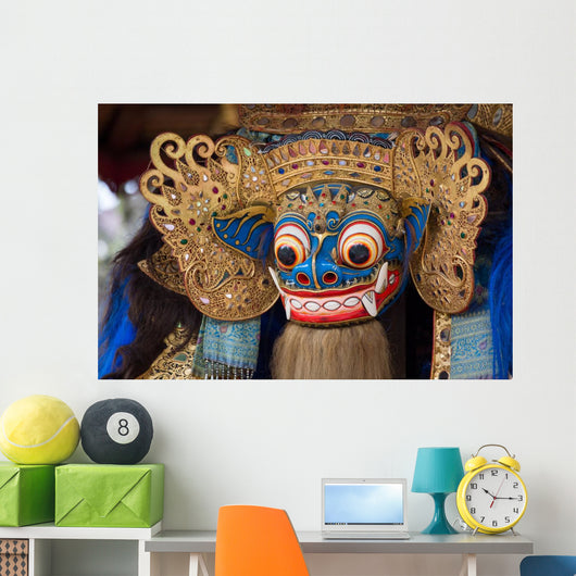 Traditional Stone Sculpture Temple Wall Decal