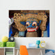 Traditional Stone Sculpture Temple Wall Decal