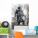 Statue Winston Churchill Parliament Wall Decal