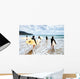 Unidentified Surfers with Surfing Wall Decal