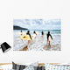 Unidentified Surfers with Surfing Wall Decal