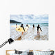 Unidentified Surfers with Surfing Wall Decal