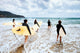 Unidentified Surfers with Surfing Wall Decal