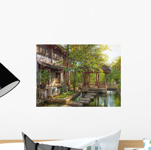 Asian Tropical Garden Wall Decal