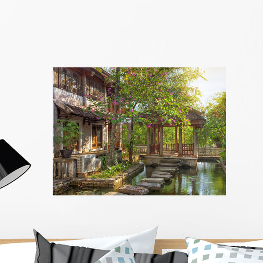 Asian Tropical Garden Wall Decal