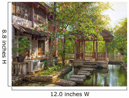 Asian Tropical Garden Wall Decal