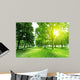 Footpath and Trees Park Wall Decal