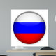 Russian Flag Button Wall Decal