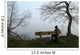 Depressed Man Sitting Bench Wall Decal