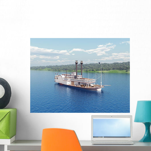 Steamboat Mississippi Wall Decal