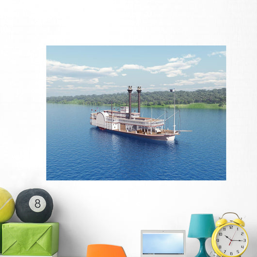 Steamboat Mississippi Wall Decal