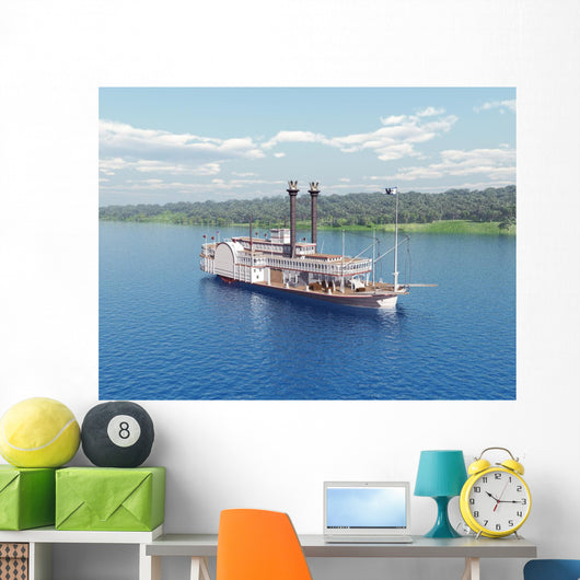 Steamboat Mississippi Wall Decal
