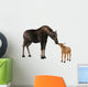 Female Moose and Calf Wall Decal