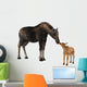 Female Moose and Calf Wall Decal