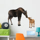 Female Moose and Calf Wall Decal