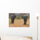 Two Elephant Bulls Walking Wall Decal