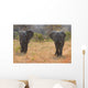 Two Elephant Bulls Walking Wall Decal