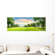 Tree Golf Course Wall Decal Panoramic Wall Decal