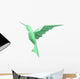 Kolibri Low Polygon Linear Wall Decal