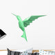 Kolibri Low Polygon Linear Wall Decal